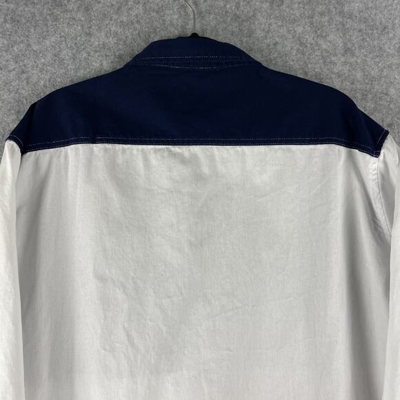 Wrangler Western Shirt Mens 3XL Button Down Texas Flag Embroidery Cowboy Rodeo - Picture 9 of 11